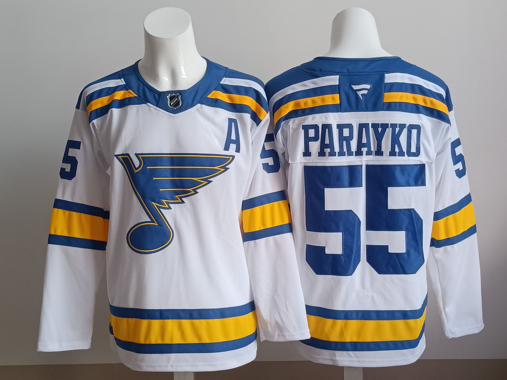 Men 2025 St.Louis Blues #55 Parayko White NHL Jersey style 01
